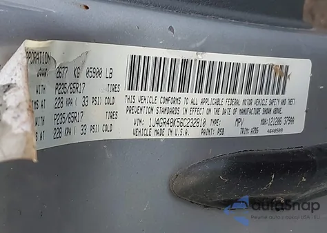 2006 Jeep Grand Cherokee Laredo z USA, uszkodzony, nr VIN 1J4GR48K56C232810